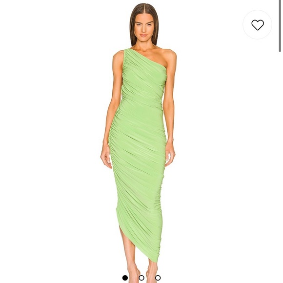 Norma Kamali Diana Gown in Gemini Green - Picture 1 of 4